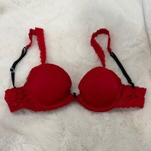 Victoria's Secret Red Lace Bra
